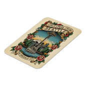 Seattle Washington Retro Vintage Magnet (Linke Seite)