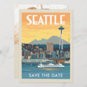 Seattle, Washington | Save The Date (Vorne/Hinten)