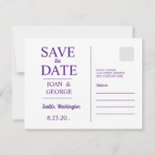 Seattle, Washington, Save The Date (Rückseite)