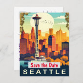 Seattle, Washington, Save The Date (Vorne/Hinten)