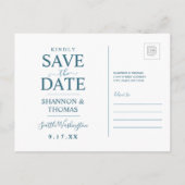 Seattle, Washington | Save The Date Einladungspostkarte (Rückseite)