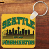 Seattle, Washington Schlüsselanhänger (Rückseite)