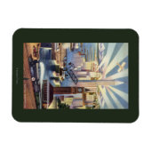 Seattle, Washington - Sicht auf die Innenstadt Magnet (Horizontal)