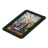 Seattle, Washington - Sicht auf die Innenstadt Magnet (Linke Seite)