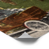 Seattle, Washington - Sicht auf die Landwirtschaft Poster (Ecke)