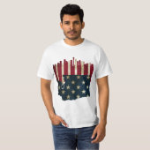 Seattle, Washington Skyline-Flaggen-Shirt T-Shirt (Vorne ganz)