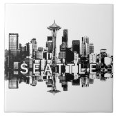 Seattle, Washington Skyline Fliese (Vorderseite)
