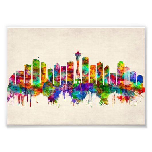 Seattle Washington Skyline Fotodruck (Vorne)