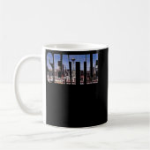 Seattle Washington Skyline Geschenk Keepake Souven Kaffeetasse (Links)