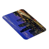 Seattle, Washington Skyline in der Nacht Magnet (Rechte Seite)