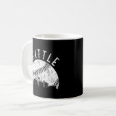 Seattle Washington Skyline Kaffeetasse (Vorderseite Links)