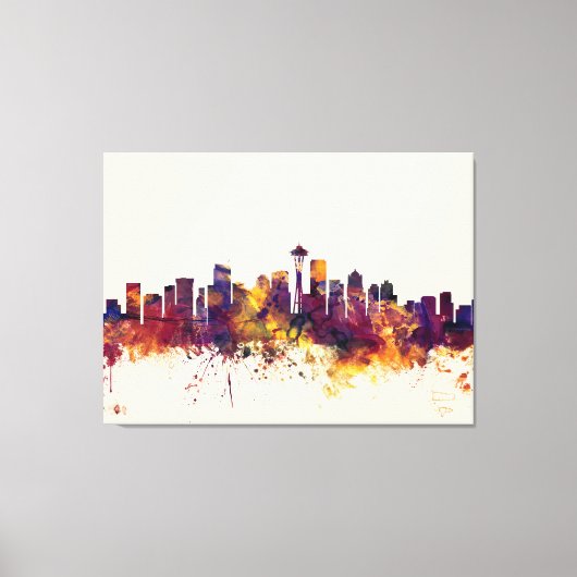 Seattle Washington Skyline Leinwanddruck (Vorderseite)