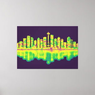 Seattle Washington Skyline Leinwanddruck