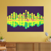 Seattle Washington Skyline Leinwanddruck (Insitu (Wohnzimmer))