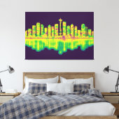 Seattle Washington Skyline Leinwanddruck (Insitu (Schlafzimmer))