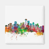 Seattle Washington Skyline Magnet (Vorne)