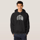 Seattle Washington Skyline Moon Pride Vintager Pla Hoodie (Vorne ganz)