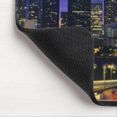 Seattle, Washington Skyline nachts Mousepad (Ecke)