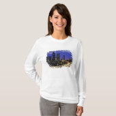 Seattle, Washington Skyline nachts T-Shirt (Vorne ganz)