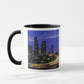 Seattle, Washington Skyline nachts Tasse (Links)