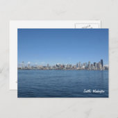 Seattle Washington Skyline Postcard Postkarte (Vorne/Hinten)
