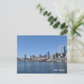 Seattle Washington Skyline Postcard Postkarte (Stehend Vorderseite)