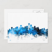 Seattle Washington Skyline Postkarte (Vorne/Hinten)