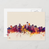 Seattle Washington Skyline Postkarte (Vorne/Hinten)