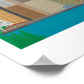 Seattle, Washington Skyline Print - Poster/Leinwan Poster (Ecke)