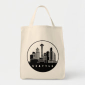 Seattle Washington Skyline Tragetasche (Vorne)