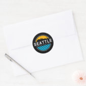 Seattle Washington Skyline Travel Square Sticker (Umschlag)