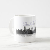 SEATTLE WASHINGTON SKYLINE - trinkende Tasse (Vorderseite Links)