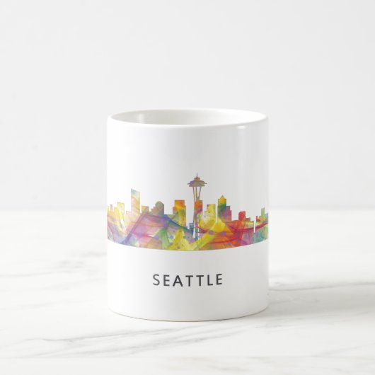 SEATTLE WASHINGTON SKYLINE WB1 - Getränk-Tasse Kaffeetasse (Mittel)