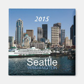 Seattle Washington Souvenir Magnet Change Year (Vorne)