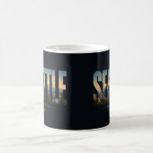 Seattle Washington Space Needle Berghimmel Kaffeetasse (Mittel)