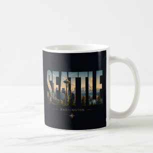 Seattle Washington Space Needle Berghimmel Kaffeetasse