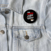 Seattle Washington Staat Coffee Drinker Rain Button (Beispiel)