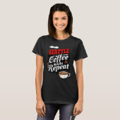 Seattle Washington Staat Coffee Drinker Rain T-Shirt (Vorne ganz)