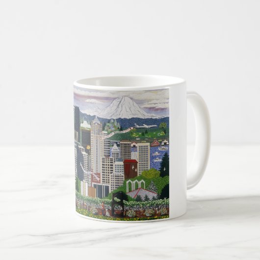 Seattle Washington Tasse (VorderseiteRechts)