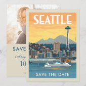Seattle, Washington | Termin vormerken Save The Date (Vorne/Hinten)