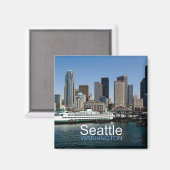 Seattle Washington Travel Foto Souvenir Magnet (Vorderseite/Rückseite)