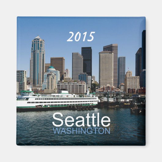 Seattle Washington Travel Foto Souvenir Magnet (Vorne)
