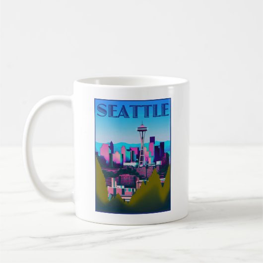 Seattle Washington, USA Kaffeetasse (Links)