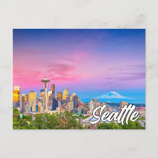 Seattle, Washington, USA Postkarte (Vorderseite)