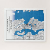 Seattle Washington USA Travel City Map Puzzle (Horizontal)