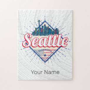 Seattle Washington Vereinigte Staaten City Skyline Puzzle