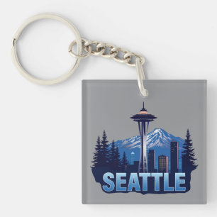 Seattle Washington Vereinigte Staaten von Amerika Schlüsselanhänger