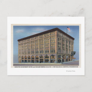 Seattle, Washington - View of Senator Apt Postkarte