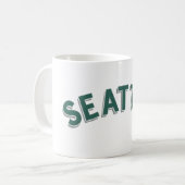 Seattle, Washington Vintag Arch Kaffeetasse (Vorderseite Links)