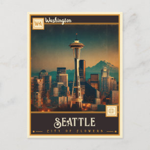 Seattle, Washington Vintage Ansichtskarte Postkarte